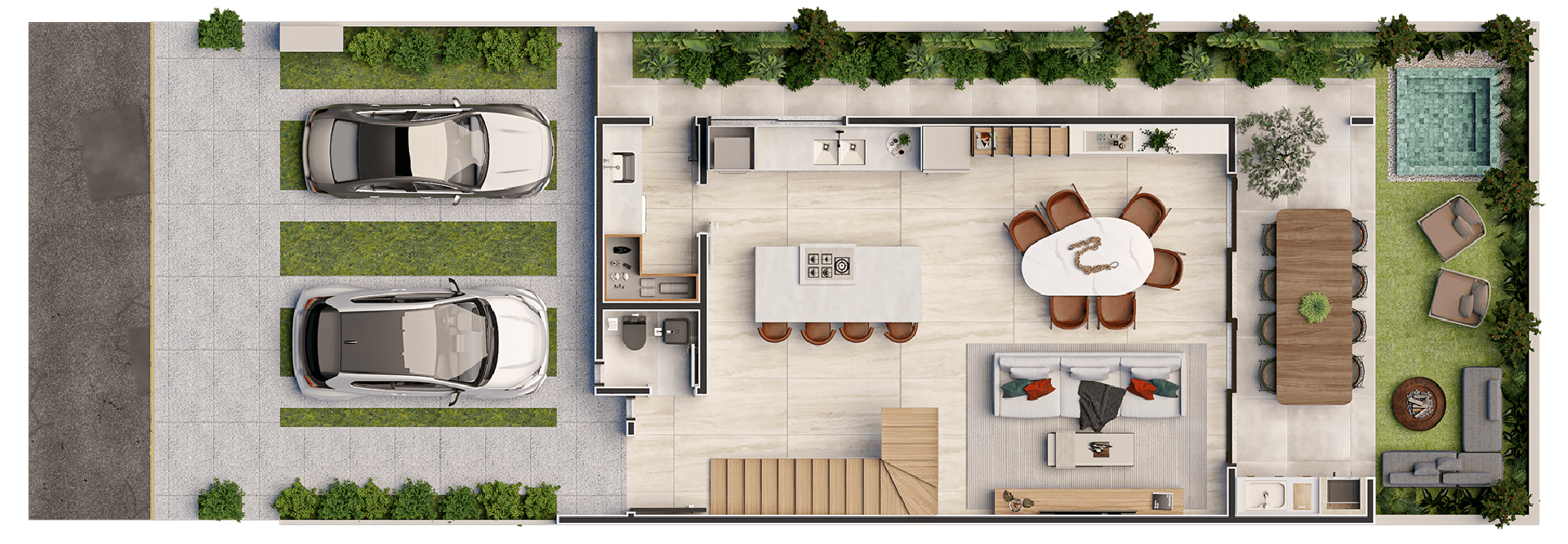 Planta do Piso Térreo - Forest Houses